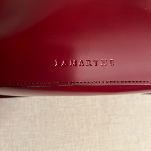 Gorgeous Lamanthe Red Leather Tote Bag! - Picture 2 of 7